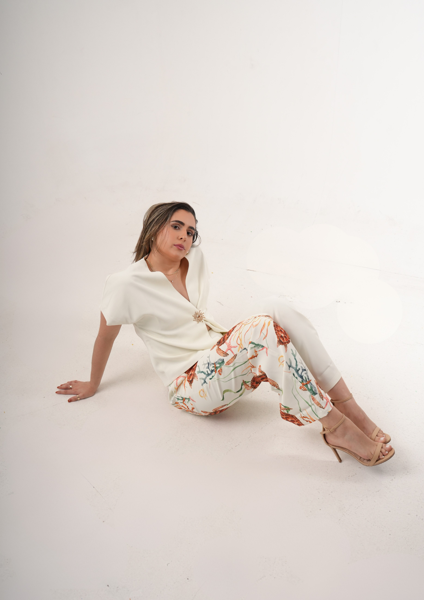 Solanza Asymmetric Wrap Blouse
